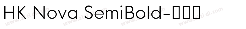 HK Nova SemiBold字体转换